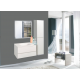 Meuble de salle de bain avec vasque blanc mat Naturel Verona 66x51,2x52,5 cm bois clair