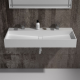 Vasque à suspendre en Solid Surface - 120 x 50 x 15cm - Blanc mate