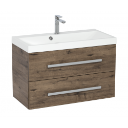 Meuble de salle de bain avec vasque Naturel Cube Way 80x40 cm chêne wellington (CUBE280ZDW)