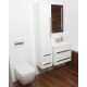 Meuble de salle de bain avec vasque Naturel Cube Way 80x40 cm chêne wellington (CUBE280ZDW)