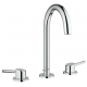 Mélangeur lavabo L 3 trous 1/2 Concetto, Chrome