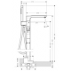 Mitigeur thermostatique encastré au sol, set de finition (11422000)