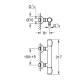 Mitigeur thermostatique Douche Grohtherm 500 Chromé GROHE 34795000