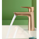 Mitigeur lavabo 110 avec tirette* et vidage bronze brosse