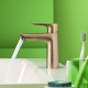 Mitigeur lavabo 110 avec tirette* et vidage bronze brosse