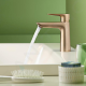 Mitigeur lavabo 110 avec tirette* et vidage bronze brosse