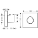 STARK ORGANIC Set de finition pour thermostatique encastré HIGHFLOW 12 x 12 (12712000)