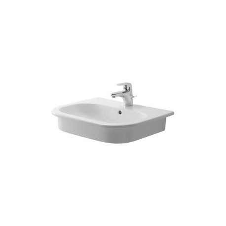 Vasque à encastrer par le dessus, avec trop-plein, avec plage de robinetterie, 545 mm, Design by sieger design