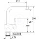Franke Atlas Mitigeur évier à bec inox
