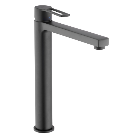 Ringo West Mitigeur XL de lavabo avec mousseur M24x1, Noir mat (RIN081NO)