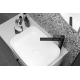 Ringo West Mitigeur XL de lavabo avec mousseur M24x1, Noir mat (RIN081NO)