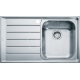 Franke Neptun Inox Evier NEX 611/2, 860x510 mm, droite + siphon (101.0120.272)