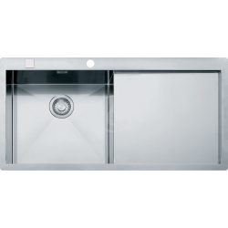 Evier PPX 211/611 /2 TL 1000x512 mm, gauche Planar, Inox