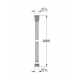 Flexible douche Relexaflex 2000m en métal, Chrome