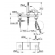 Eurocube Combiné 3 trous thermostatique bain / douche (19966000)