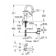 Eurosmart - Mitigeur monocommande pour lavabo 1/2" taille L (23537002)