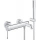 Ensemble de douche mitigeur douchette stick & support + flexible, Essence, Chrome