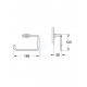 Anneau porte serviette Essentials Cube, Chrome