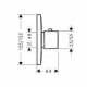 PuraVida Set de finition pour mitigeur thermostatique encastré haut débit (15772000)