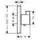 SHOWERSELECT E Set de finition pour mitigeur thermostatique encastré haut débit (15760000)