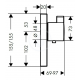 Set de finition pour mitigeur thermostatique ShowerSelect E encastré + un robinet d’arrêt (15761000)