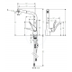 Metris. Mitigeur cuisine avec bec extractible