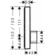 SHOWERSELECT E Set de finition pour mitigeur mécanique encastré avec robinet d'arrêt (15767000)