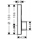 SHOWERSELECT S Set de finition pour mitigeur mécanique encastré avec robinet d'arrêt (15747000)