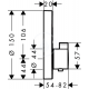 Set de finition pour mitigeur thermostatique ShowerSelect S encastré avec 2 fonctions (15743000)