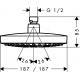 Douche de tête Croma Select E 180 2jet EcoSmart (26528000)