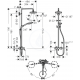 Showerpipe Croma Select S 180 2jet, mitigeur mécanique (27255400)