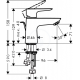 Hansgrohe Talis E 80 Mitigeur de lavabo pour chauffe eau ouvert (71707000)