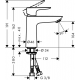 Talis E 110 Mitigeur de lavabo CoolStart sans tirette ni vidage (71714000)