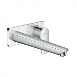 Mitigeur de lavabo encastré mural bec 225mm Talis E, Chrome