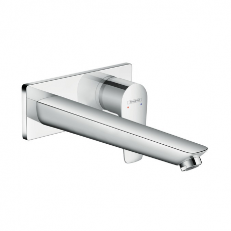 Mitigeur de lavabo encastré mural bec 225mm Talis E, Chrome