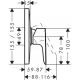 Talis E Set de finition pour mitigeur douche haut débit encastré (71768000)