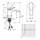 Vivenis Mitigeur de lavabo 80 Hansgrohe