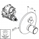 Mitigeur thermostatique encastré pour douche