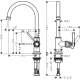 Mitigeur lavabo 210 sans tirette ni vidage (16518000)