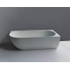 Nelly Baignoire droite Autoportante orientation droite 175x82 cm en marbre coulé, Blanc (NEL1700P)