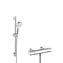 Ensemble de douche thermostatique Crometta Vario 0,65m/Ecostat 1001 CL, Chrome