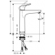 Focus 190 Mitigeur de lavabo sans tirette ni vidage (31518000)