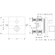 CERATHERM Mitigeur thermostatique à encastrer avec robinet d'arrêt (A5620AA)