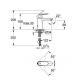 EUROSMART COSMOPOLITAN NEW - Mitigeur monocommande 1/2" Lavabo Taille M (23326000)