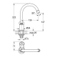 Robinet évier 1/2" Costa New, Chrome
