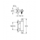 Mitigeur thermostatique douche Grotherm, Chrome