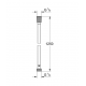 Flexible douche Silverflex 1250mm, Supersteel