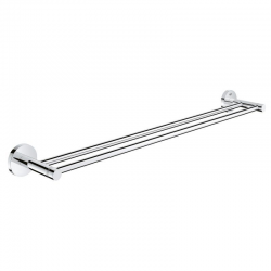 Double barre porte serviette Essentials, Chrome