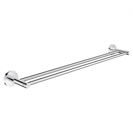 Double barre porte serviette Essentials, Chrome