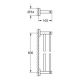 Double barre porte serviette Essentials, Chrome
